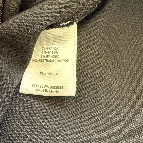 Indigo rising black pleather skirt large mini size medium career office easter - Picture 7 of 9